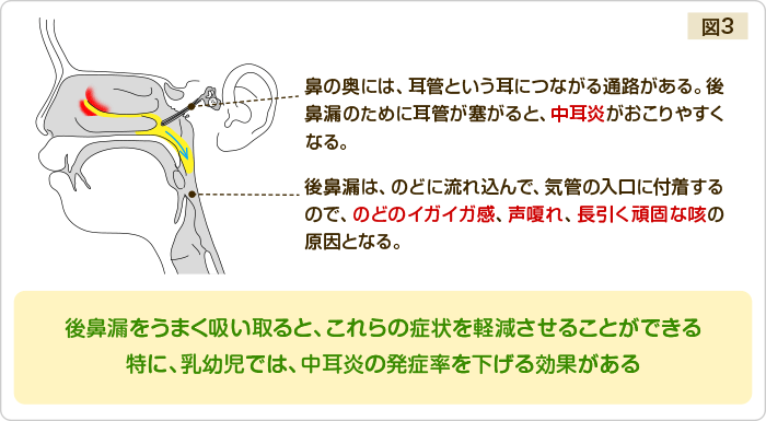 鼻水 耳 に 流れる